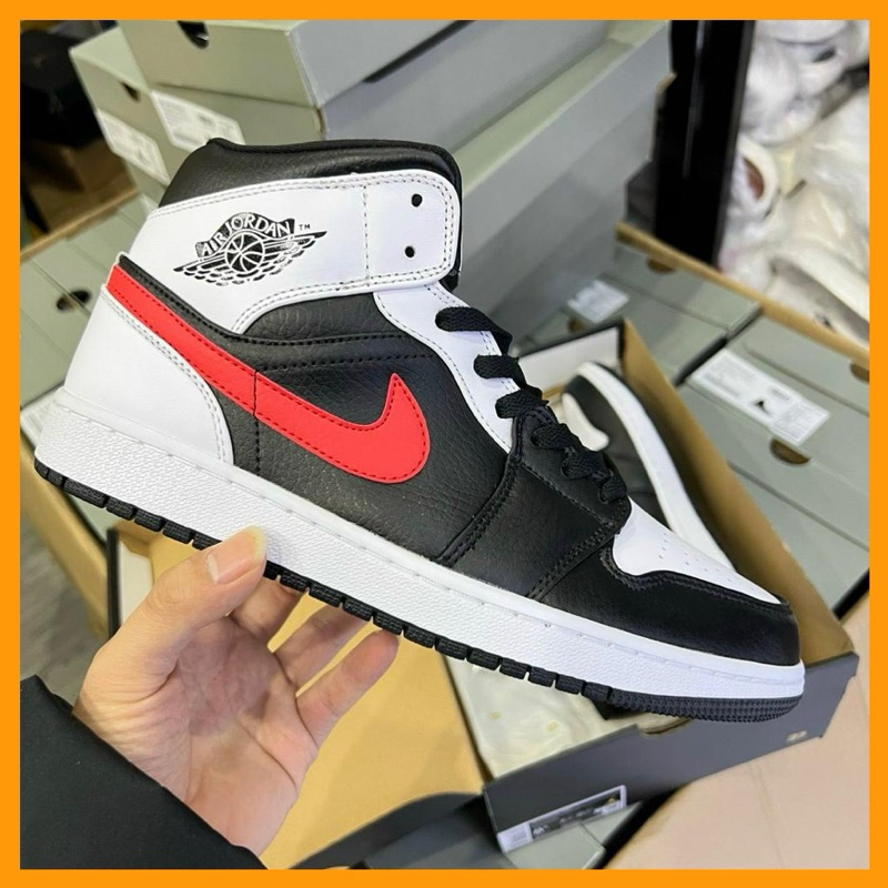 Giày Jordan cổ cao Mid Chile đỏ trắng bản Like.au chuẩn hàng nội địa trung 100% đủ size Fullbox
