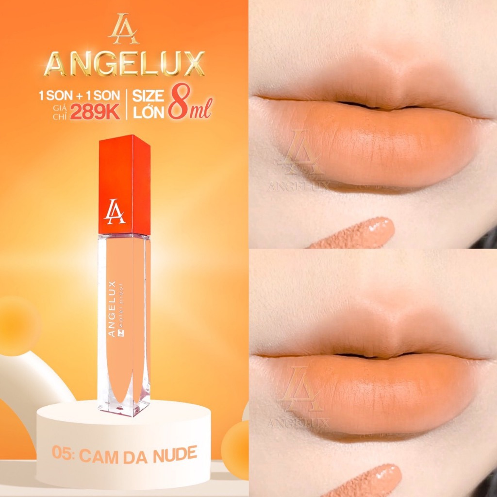 Son Kem Siêu Lì ANGELUX 2022 Công nghệ Màng Khóa Chống Thấm, Chống Trôi Mới Số 1 Việt Nam