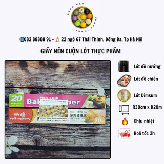 Giấy nến làm bánh , nướng bánh KT 30cm x20m