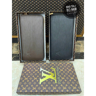 Ví da nam cầm tay kiểu dáng bóp da dài, Ví da cao cấp thời trang clutch giá rẻ