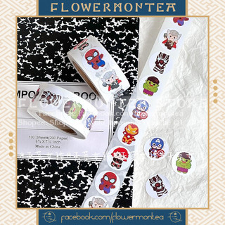 Set 90 Sticker Tròn - Siêu Anh Hùng Marvel