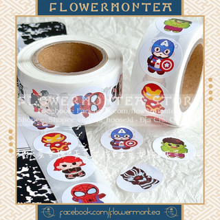 Set 90 Sticker Tròn - Siêu Anh Hùng Marvel