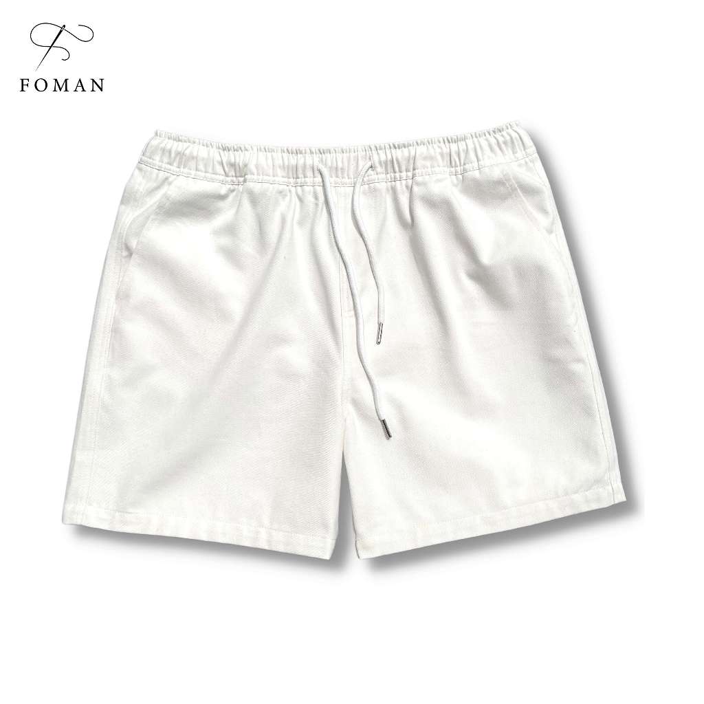 Quần Short Nam FOMAN vải Kaki Nhung Cao cấp co giãn, form dáng trẻ trung, năng động, lịch lãm