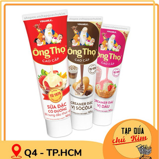 Sữa đặc ÔNG THỌ màu đỏ / socola / dâu dạng TUÝP 165G thơm ngon tiện lợi dễ bảo quản - tapquachukim