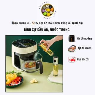 Bình xịt dầu ăn loại nắp inox chống gỉ và loại nắp nhựa < sỉ / lẻ >