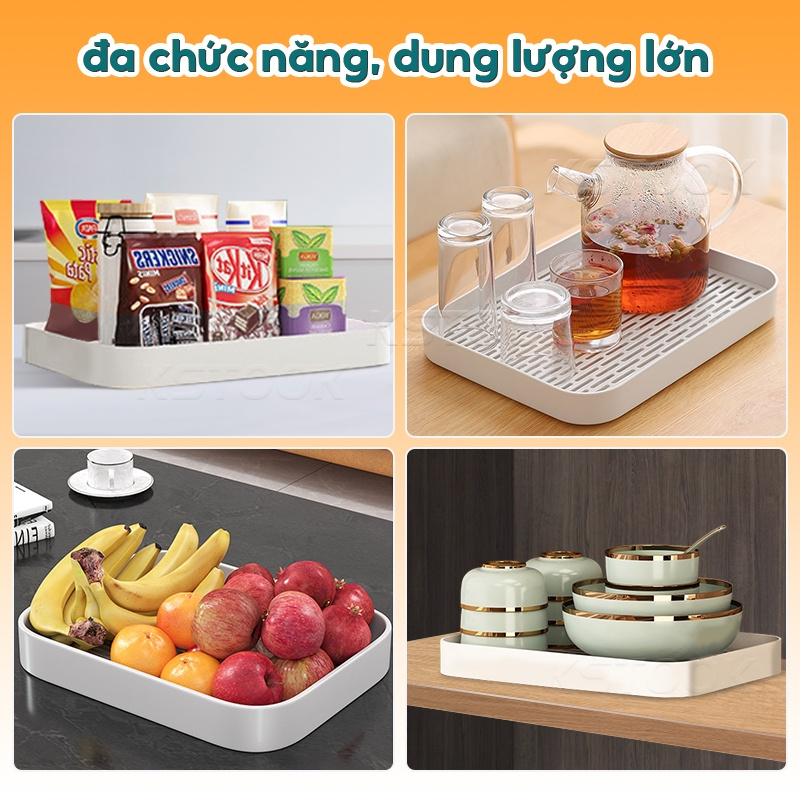 Kệ đa năng VINADO xoay 360 dành cho nhà tắm, nhà bếp, bàn trang điểm kệ gia vị sang trong hiện đại đa năng