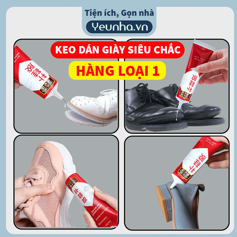 Yeunha.vn - Keo Dán Giày Dép Chuyên Dụng, Keo Dính Đế Giày Khi Bung Như Mới Hàng Loại 1 Chính Hãng Yêu Nhà VN