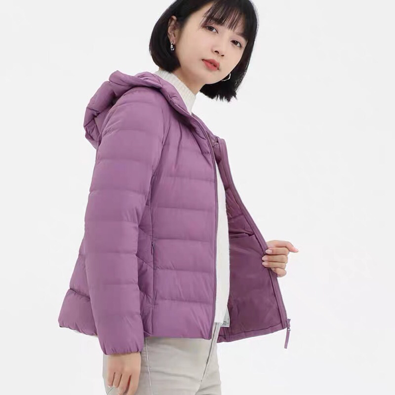 Áo khoác lông vũ mũ Uniqlo