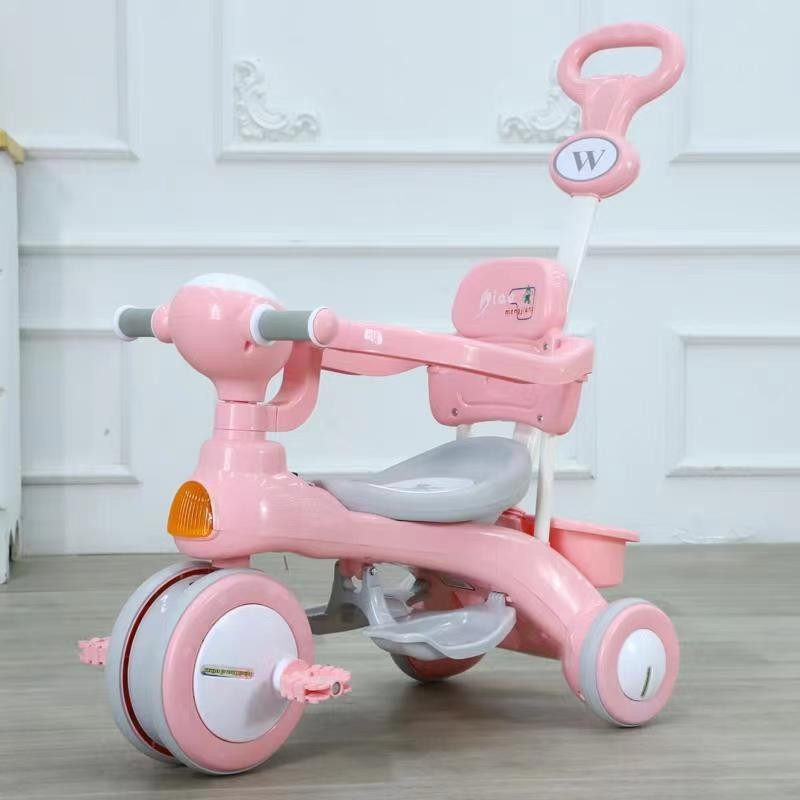 Xe đẩy đa năng kiêm xe đạp 3 bánh có nhạc và đèn cho bé từ 8 tháng -5 tuổi