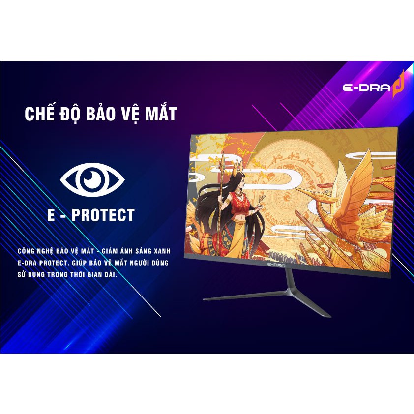 Màn hình gaming, màn hình máy tính chơi game E-Dra EGM24F1 Full HD - Màn PC 24 inch - Tần số 144Hz - Hàng chính hãng | BigBuy360 - bigbuy360.vn