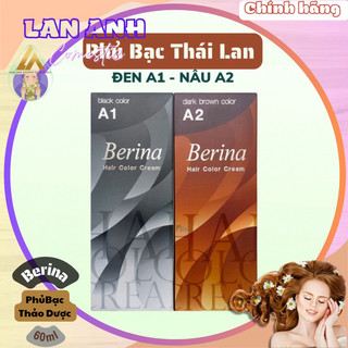 Phủ bạc Berina Thái Lan chính hãng Thuoc nhuộm kèm oxi phủ bạc đen Berina A1 Phủ bạc nâu Berina A2