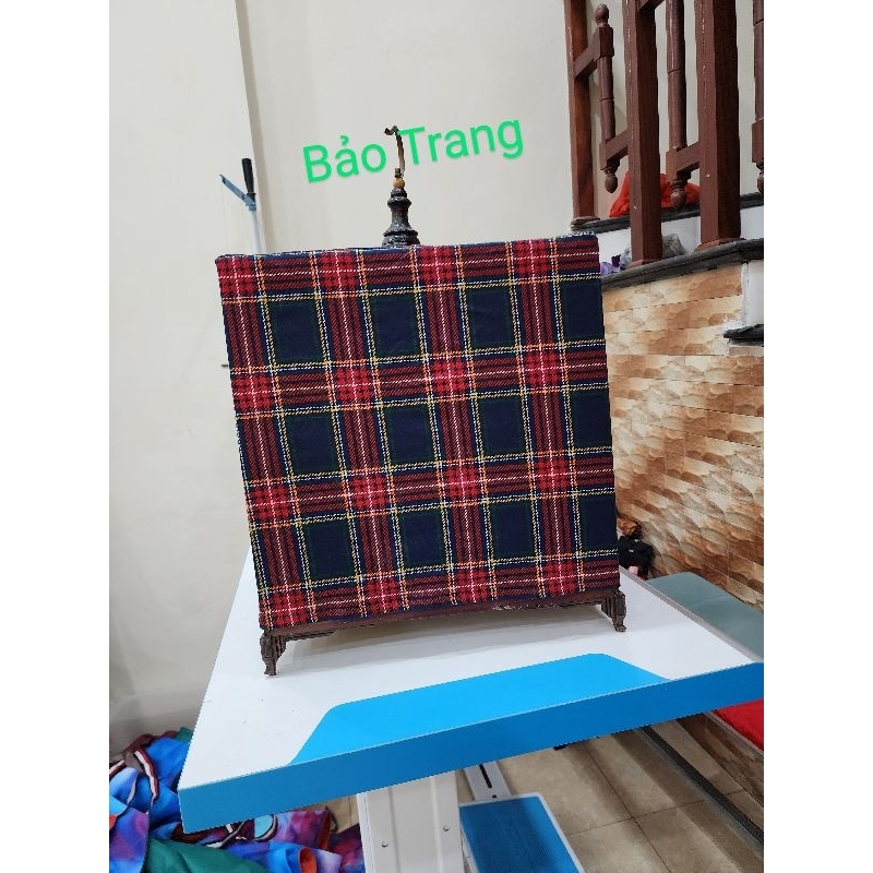 Áo lồng chim vải kẻ cao cấp Bảo Trang.