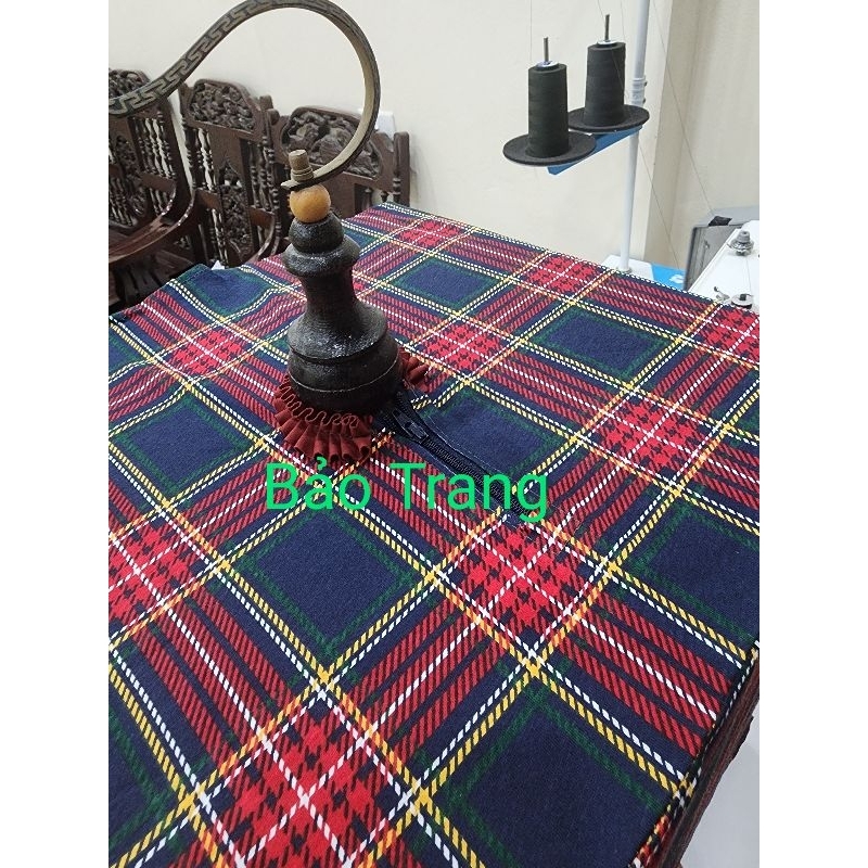 Áo lồng chim vải kẻ cao cấp Bảo Trang.