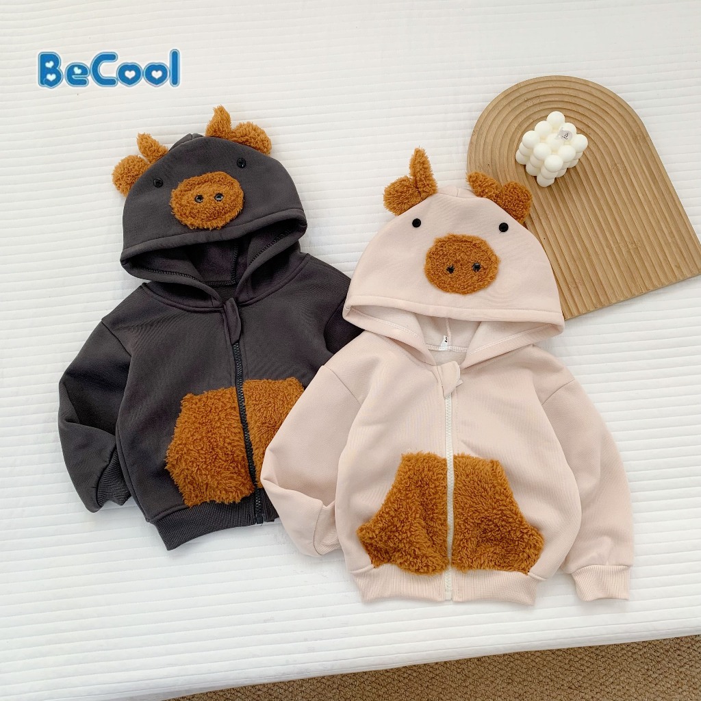 Bộ nỉ thu đông bé trai, Bộ nỉ sừng trâu siêu ấm,siêu xinh cho bé từ 6-27kg Moobaby Shop