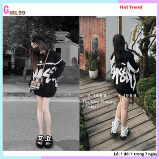 Sweater nỉ ngoại chữ ký hàng đỉnh chop, áo nỉ form rộng chất siêu dày phong cách cực cá tính sang chảnh