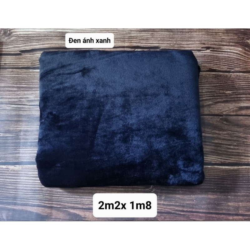 Chăn mền Campuchia tuyết nhung màu đen, siêu mịn đẹp, chăn mền đen mịn