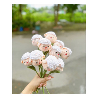 Hoa đầu thú các loại làm từ len sợi