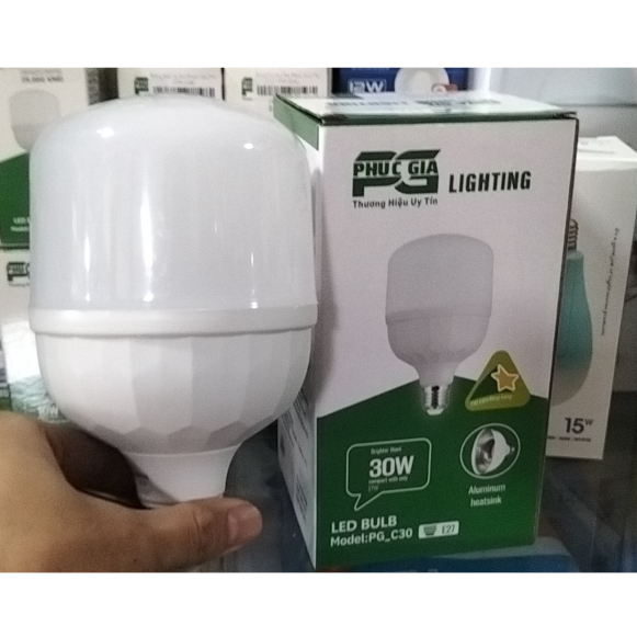 Bóng đèn LED BULB trụ 30W , 40w Phúc Gia -