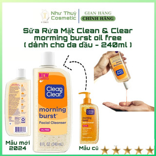 ( Sẵn- Mẫu mới 2024 ) Sữa rửa mặt Clean & Clear 240ml Mỹ