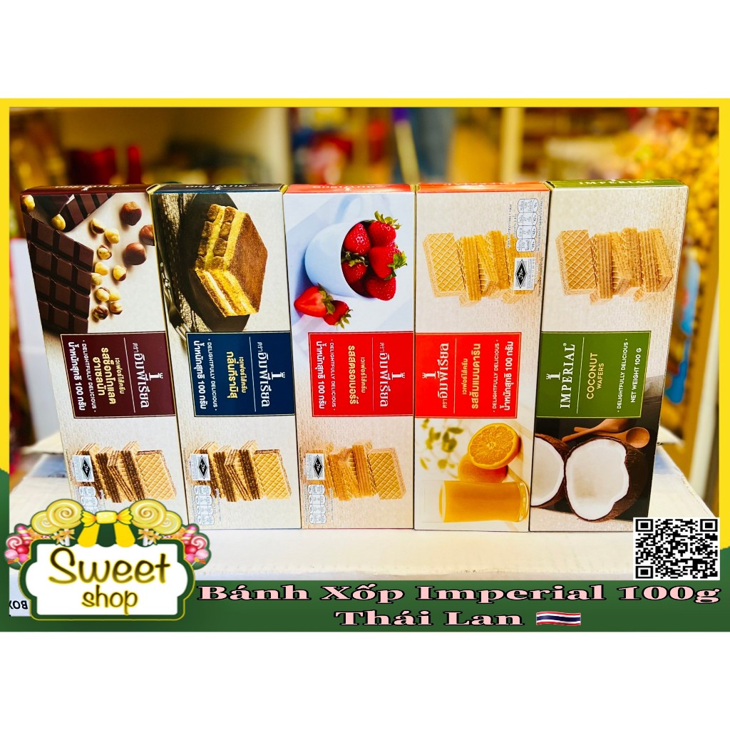 Bánh xốp Imperial 100g Thái Lan