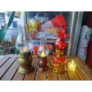  Đèn thờ cúng dùng pin tim lắc lư và chỉnh được ánh sáng sản phẩm đã kèm theo pin 