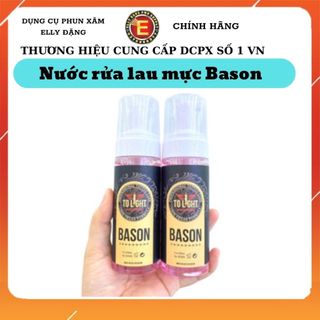 Nước rửa vệ sinh trong phun xăm Bason - Tolight, nước lau mực dư thừa loại tốt