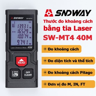 Thước sw-mt4 40m đo khoảng cách bằng tia laser sndway