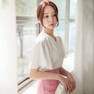 Áo sơ mi lụa nữ kiểu Hàn Quốc công sở
