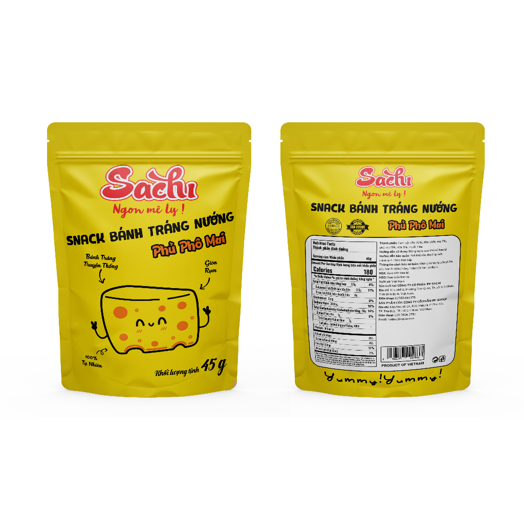 Bánh tráng nướng Sachi đặc sản Bình Định nhiều hương vị45g