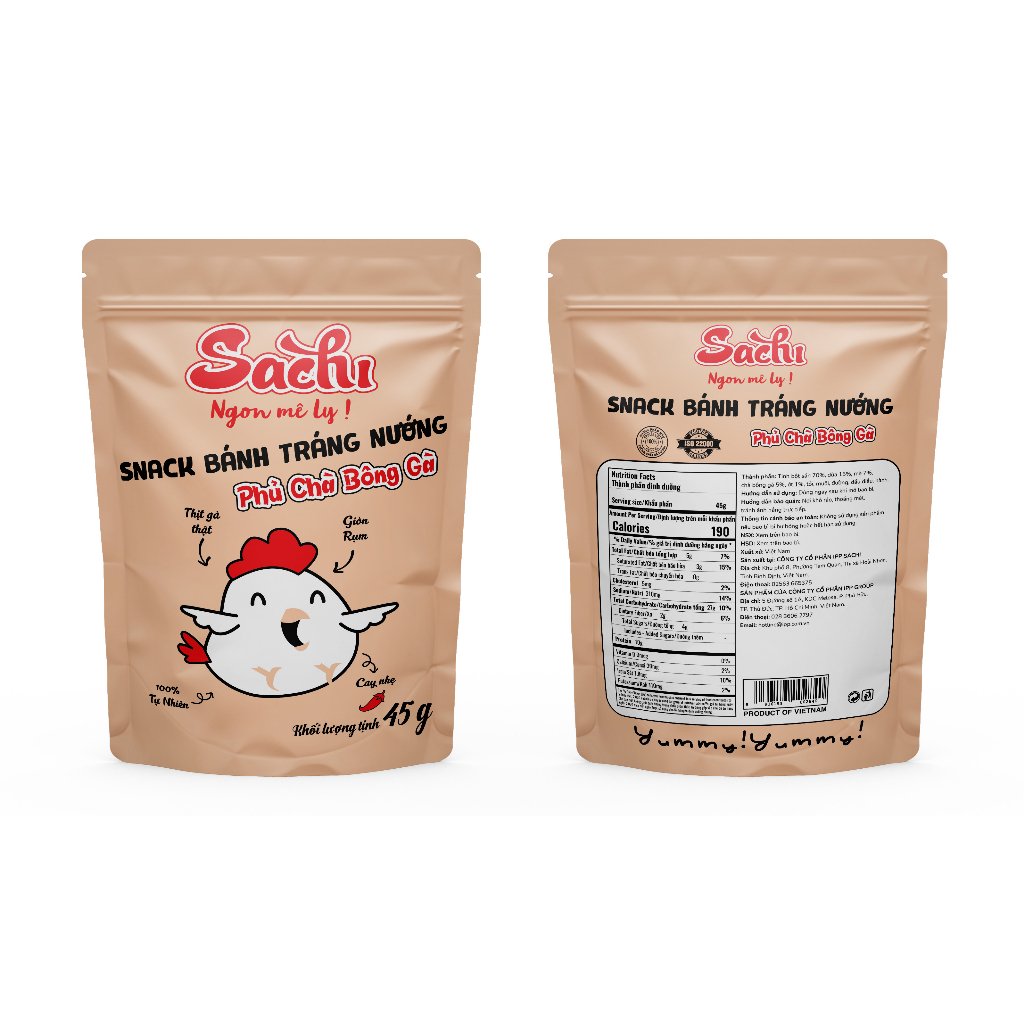 Bánh tráng nướng Sachi đặc sản Bình Định nhiều hương vị45g