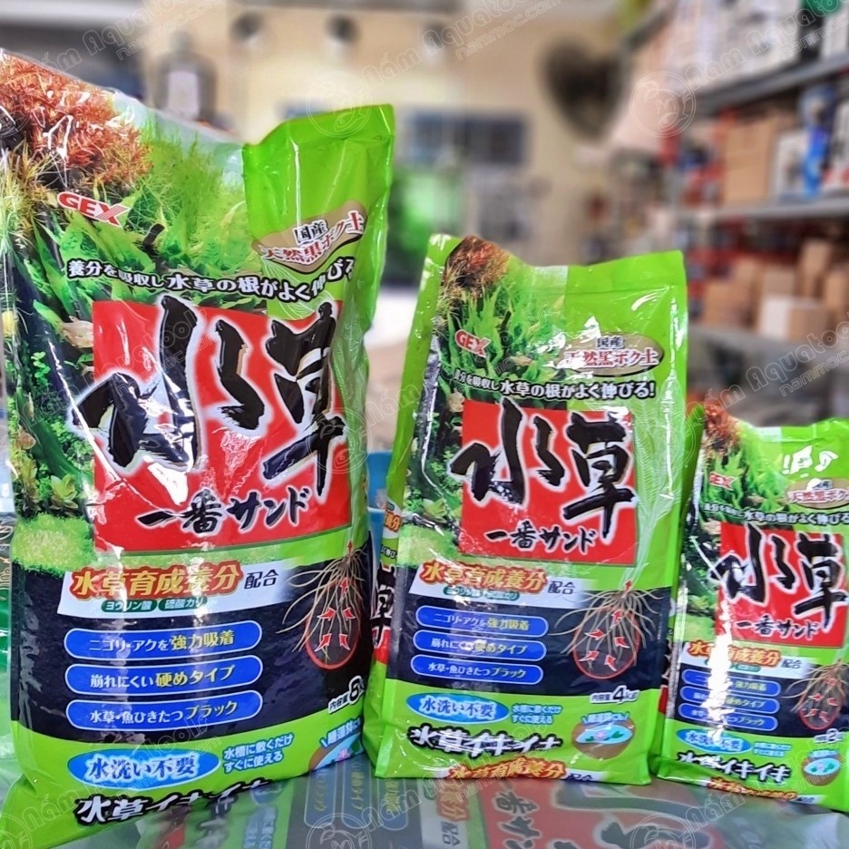 Phân nền Gex xanh 1kg (Hàng Chiết từ bao 8kg)_Phân nền thuỷ sinh