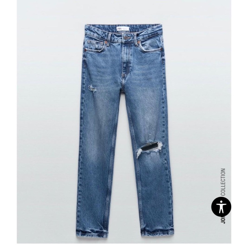 Quần jean ripped highrise slimfit mã code: 6688/234/401 ZARA chính hãng