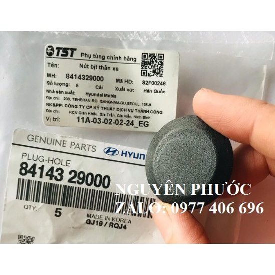 Nút nhựa bịt lỗ cánh cửa & sườn xe  KIA & HYUNDAI - Hàng xịn chính hãng: 8414329000  - Giá bán 1 cái