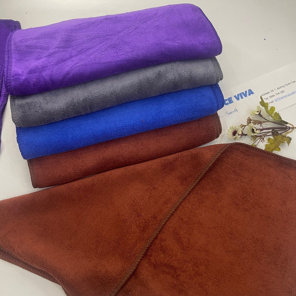 Khăn  sợi Microfiber đa năng  30*50cm nail khăn lau đầu, lau tóc,  lau xe, khăn làm móng các đồ dùng khác.. mềm mịn, dày