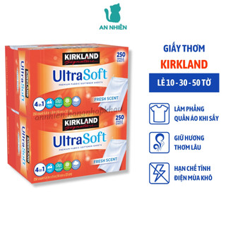 Giấy thơm quần áo Kirkland Ultra Soft Mỹ hộp 250 tờ, giấy thơm và mềm vải