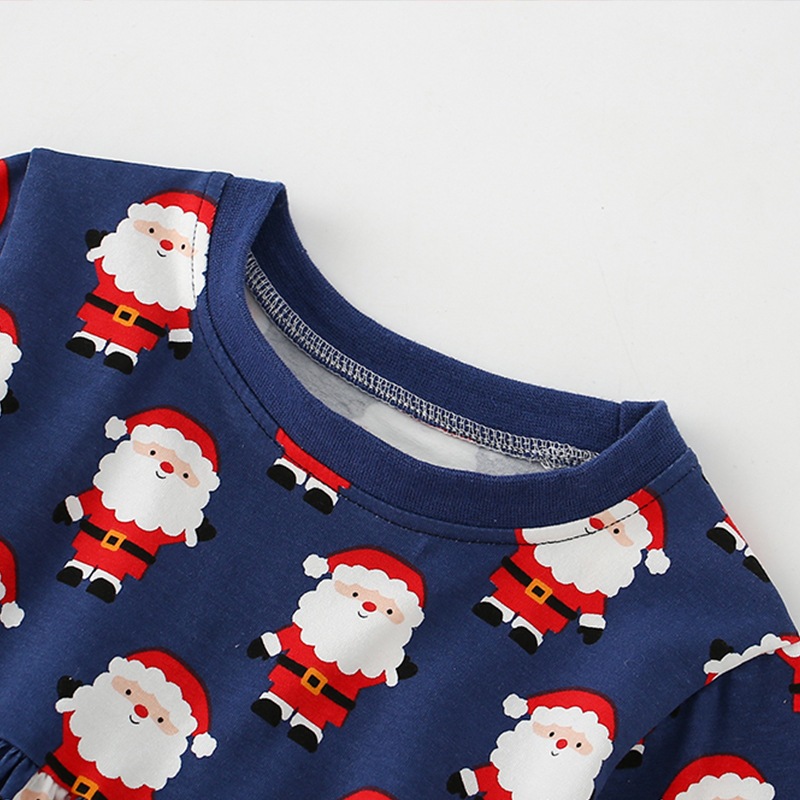 Váy Malwee bé gái mùa thu xanh ông già noel