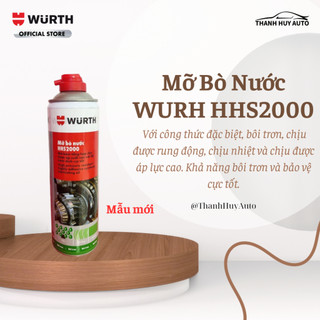 Mỡ bò nước wurth dạng xịt bôi trơn chịu nhiệt cao, wurth hhs 2000 adhesive lubricant p116 500ml