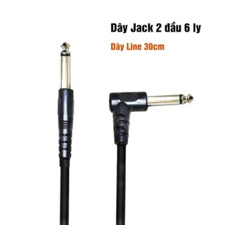 Dây 2 Đầu Jack 6 Ly - Dây Line  cắm đàn Guitar ra loa dài 15cm / 30cm / 50cm