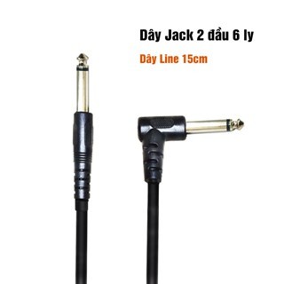 Dây 2 Đầu Jack 6 Ly - Dây Line  cắm đàn Guitar ra loa dài 15cm / 30cm / 50cm