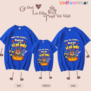 Áo Thun Gia Đình Tết ,Áo Thun Tết  Thích Lì Xì - UniFamWear , ATT01