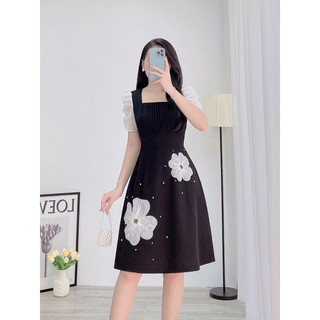 VÁY XOÈ ĐÍNH HOA XINH