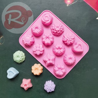 [SIÊU RẺ❤️] – Khuôn Silicon - Bông hoa, trái tim, ngôi sao - Trang trí bánh sinh nhật bánh kem