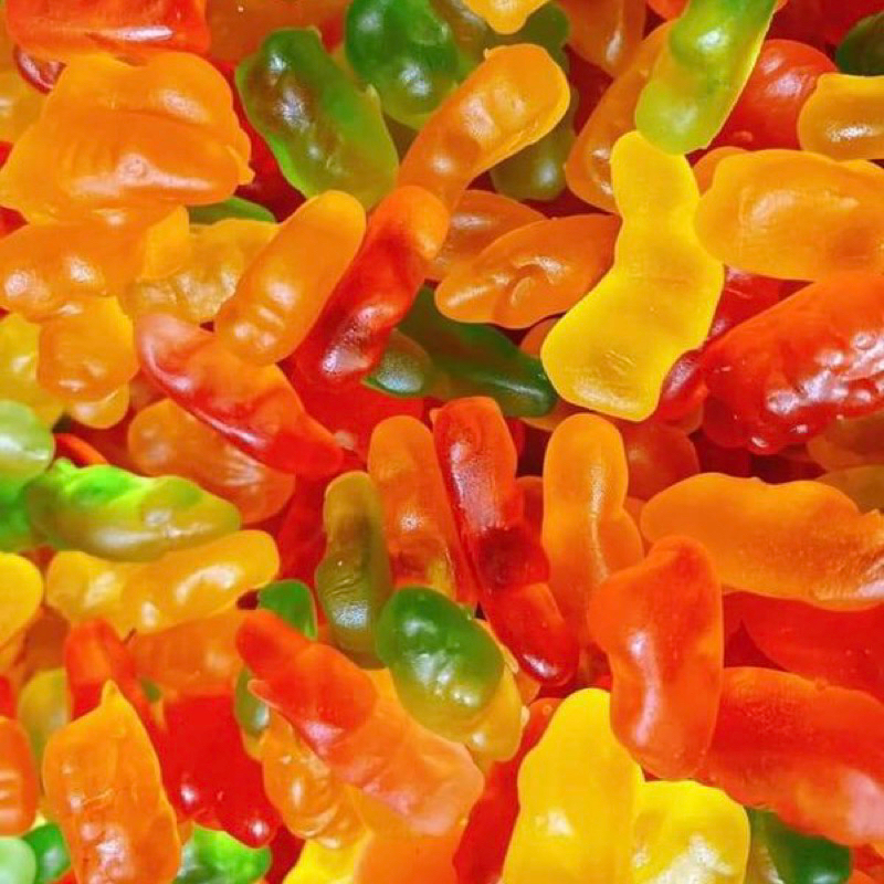 Kẹo dẻo chip vị trái cây mix hình cute sắc màu