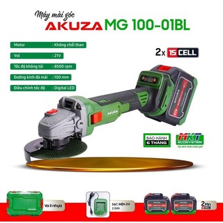 Máy mài pin akuza mg 100-01bl 21v