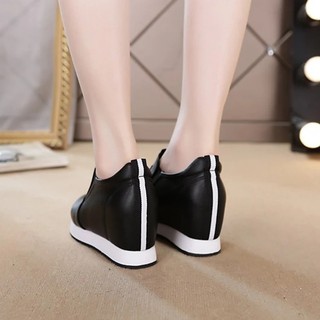 (CÓ SẴN) Giày Lười Da Thật Đế Cao 8cm L562-141