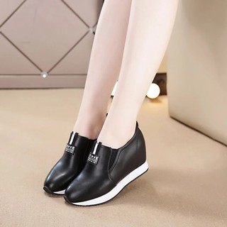 (CÓ SẴN) Giày Lười Da Thật Đế Cao 8cm L562-141