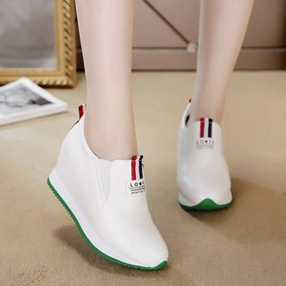 (CÓ SẴN) Giày Lười Da Thật Đế Cao 8cm L562-141
