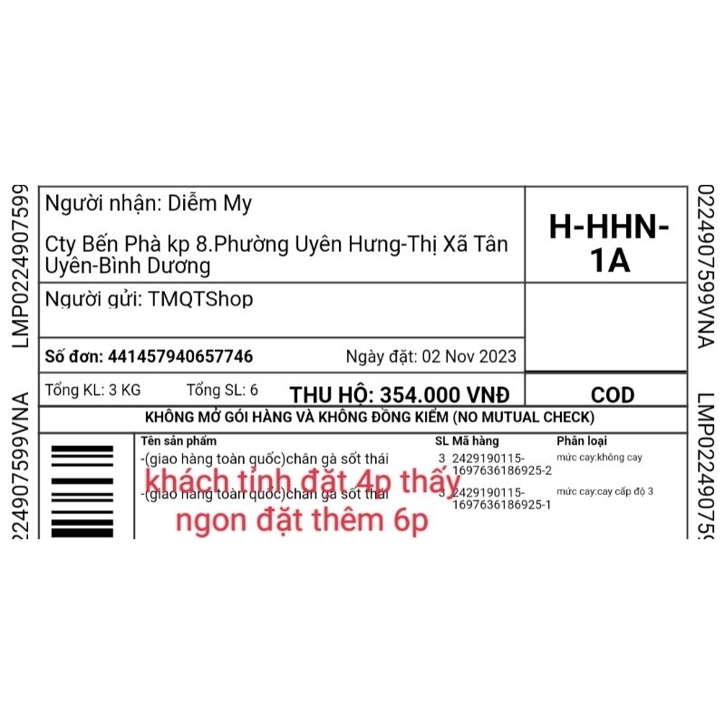 Chân gà sốt thái