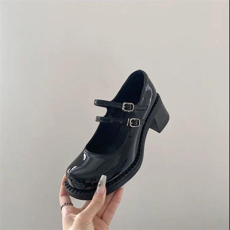 Giày LOLITA Nữ Da Bóng FAROSA - B21 giày nữ mary quai cài đế cao cá tính năng động mới hot