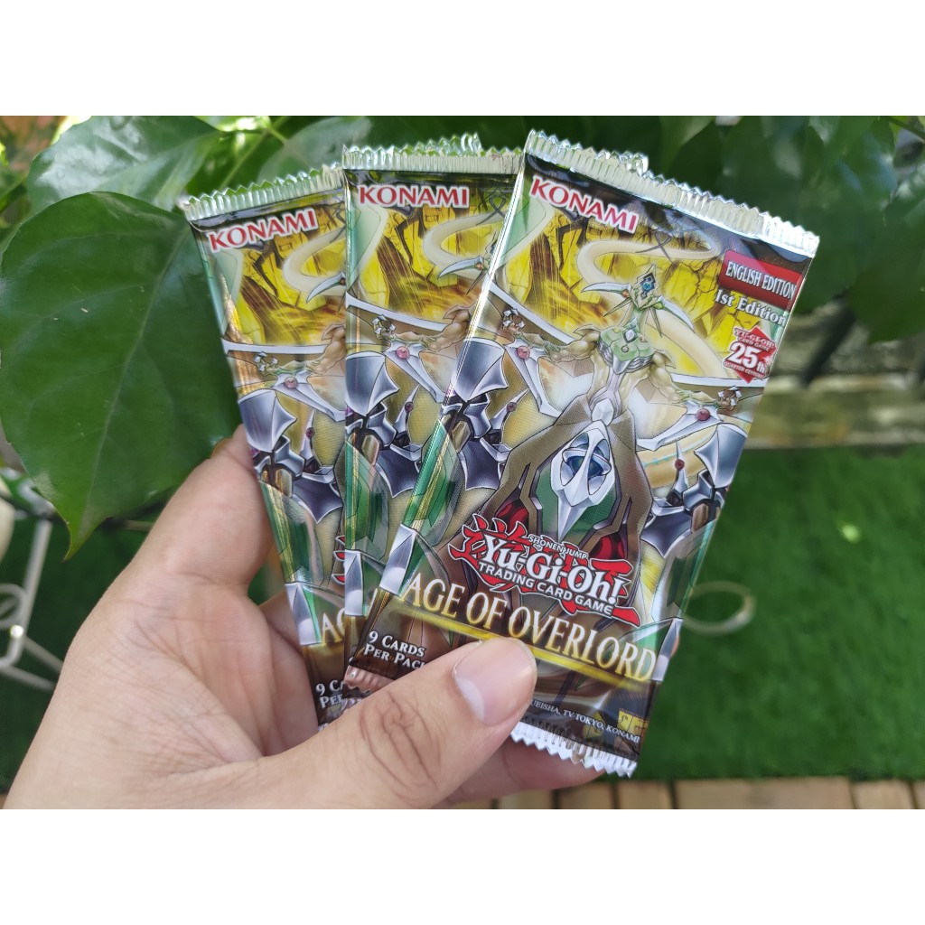 01 Gói Pack Yugioh Age of Overlord - Chính hãng Konami